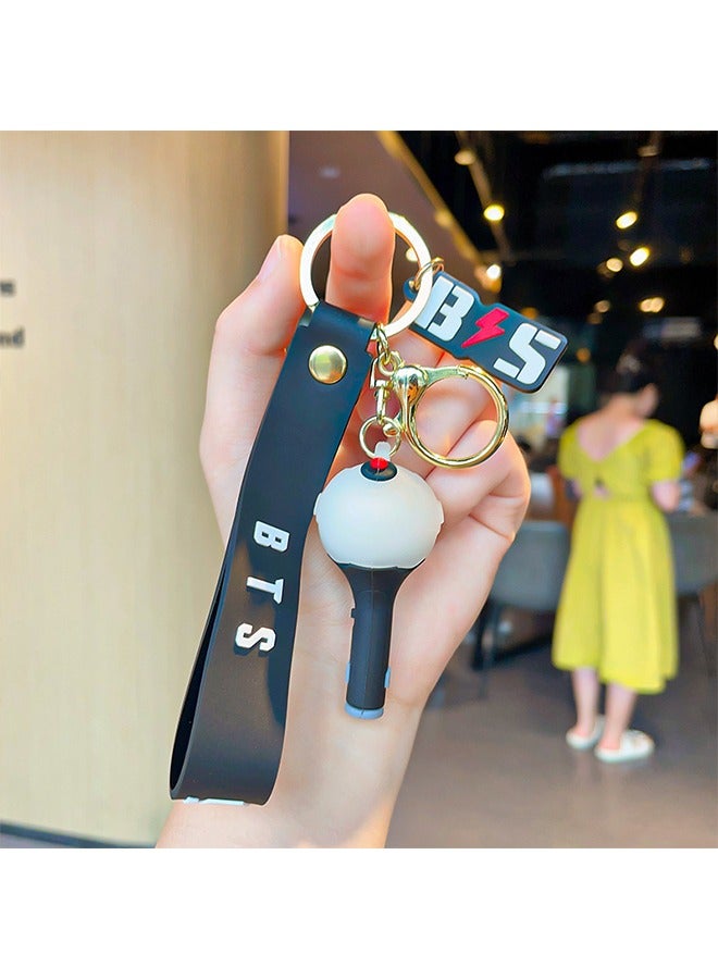 BTS Pop Logo Hammer Keychain Army Gift Merch - Image 1