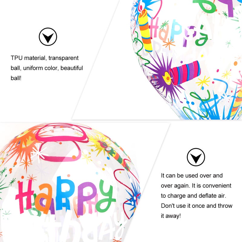 2pcs Round Transparent Balloon Birthday Party Background Decoration - Image 4