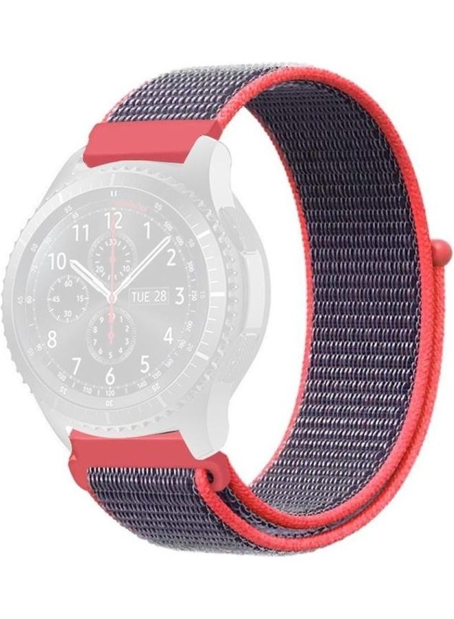 BGM Simple Nylon Braided Strap For Samsung Galaxy Watch Purple/Pink - Image 2