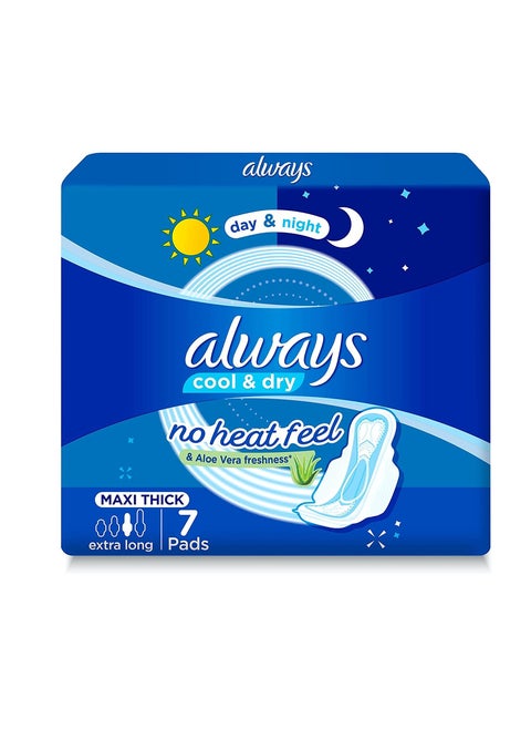 Cool & Dry Maxi Thick Extra Long 7 Pads