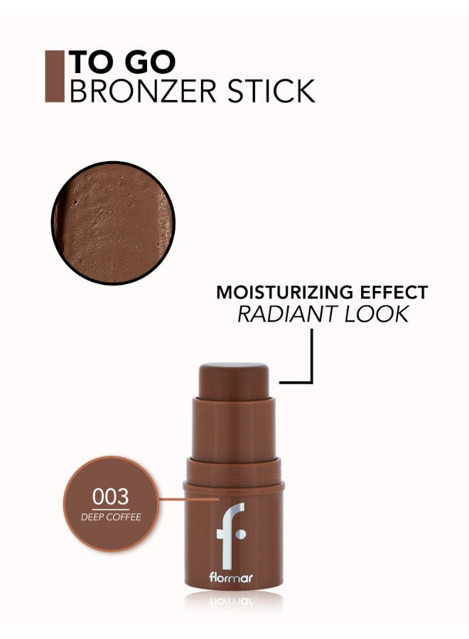 flormar To Go Bronzer Stick Deep Coffee 003 - Image 5