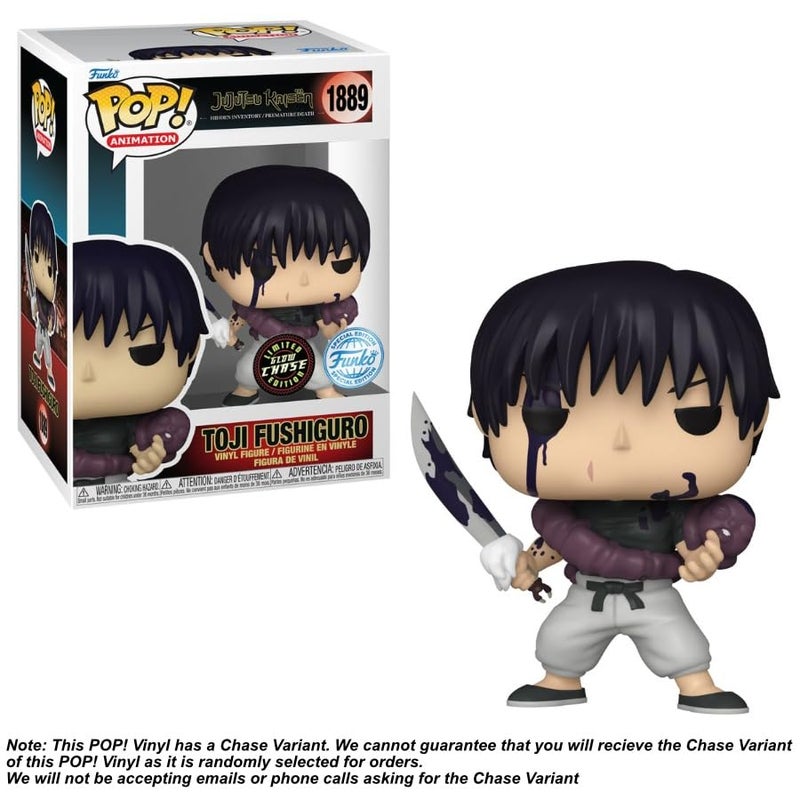 Funko Pop! Animation | Jujutsu Kaisen Toji Fushiguro #1889 | Special Edition | Collectible Vinyl Figure | Anime Fan Exclusive Edition | FS - Image 3