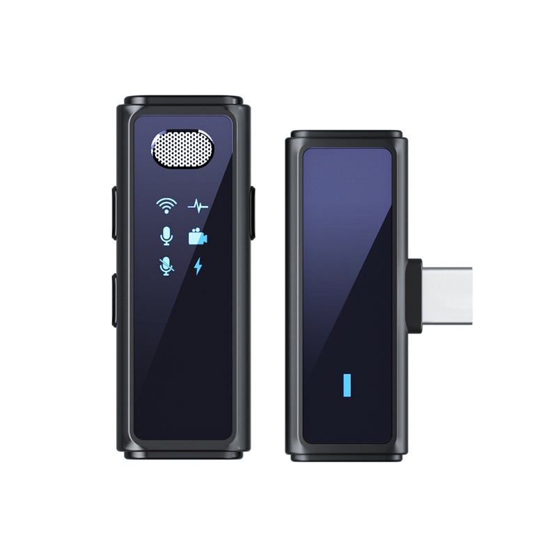 Mobile phone live recording video clip collar wireless microphone radio microphone clip type one drag two anchor special V1 pro single microphone 