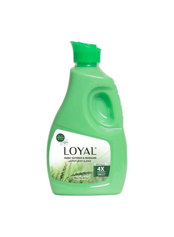 loyal Fabric Softener & Refresher Green Valley 3000 ml - Image 1