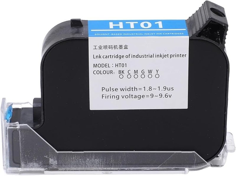 HT01 Printer Head Replacement Handheld Printer Ink Cartridge 42ML Rapid Drying C Blue - Image 1