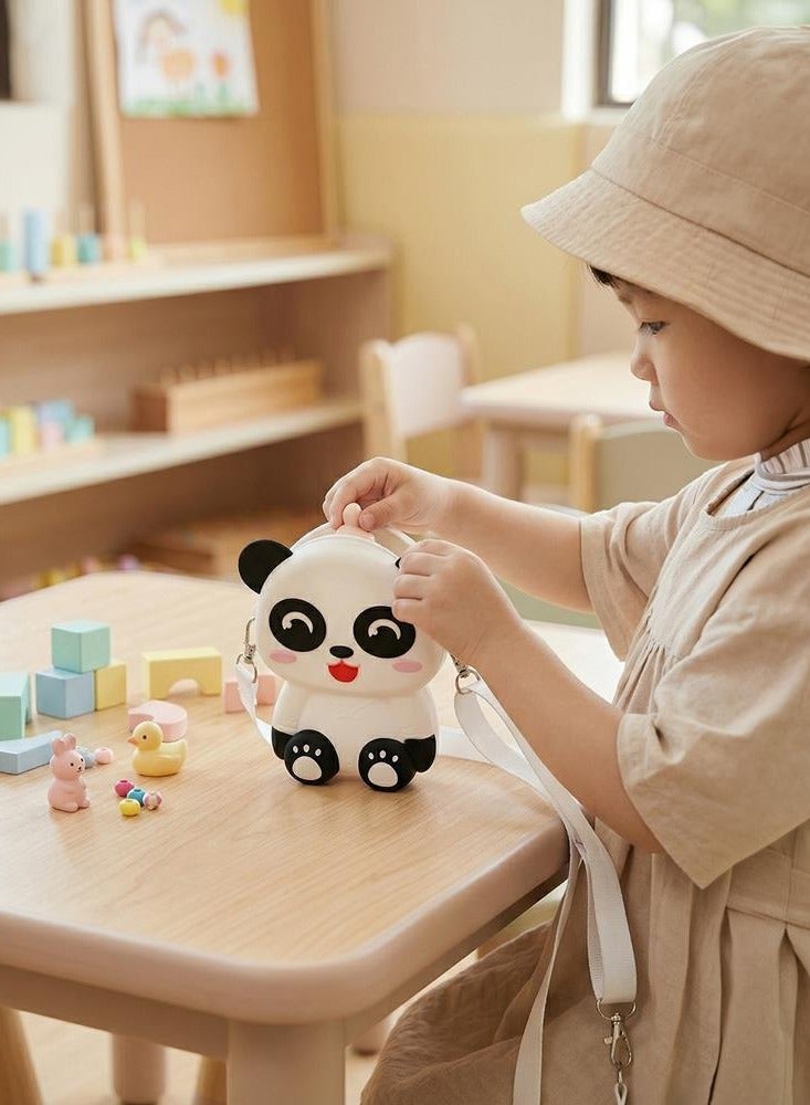 Ogi Mogi Toys Panda Colorful Shoulder Bags for Girls, Mini Silicone Fidget Bag with Adjustable Strap, Squishy Crossbody Purse, Perfect Sensory Toy Gifts for Kids Aged 3-10 - Image 5