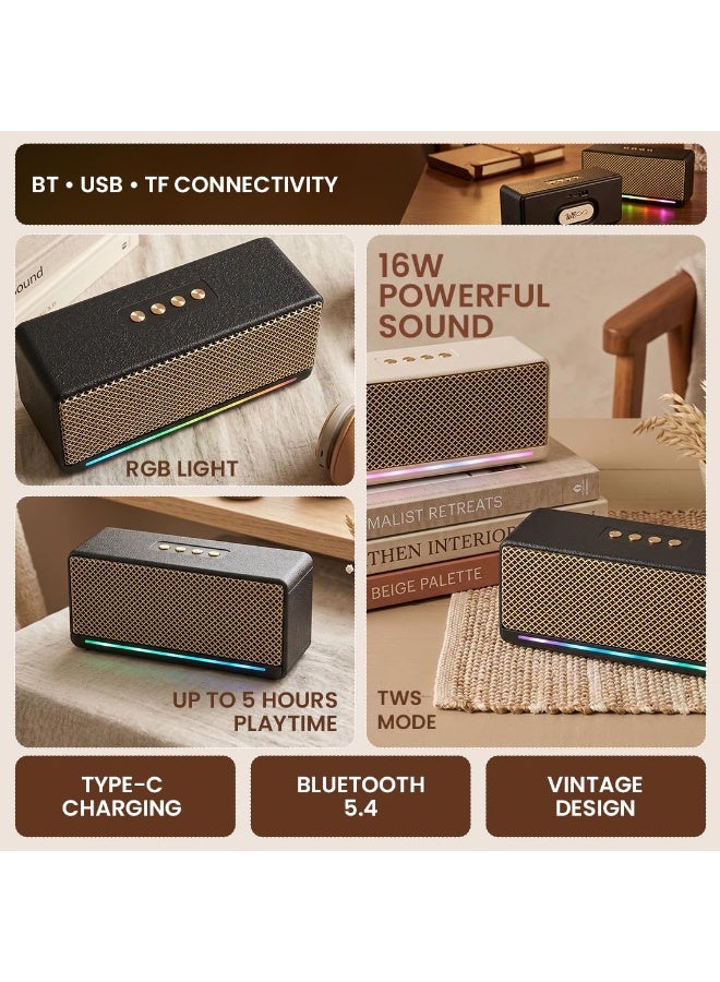 Winmax M305 Portable Wireless Speaker with Fabric Grille and RGB Light - Image 5