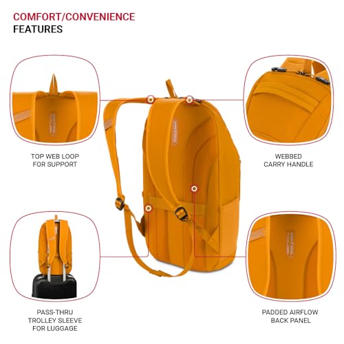 SwissGear 8117 Laptop Backpack Fits up to 15Inch Laptop Mustard - Image 3