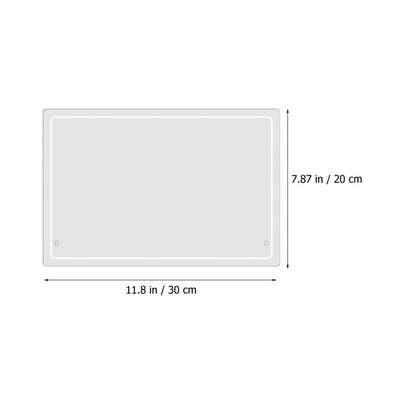 Acrylic Dry Erase Board 12x8 Inch Desktop Whiteboard with 6 Markers 2 Pins - Image 3