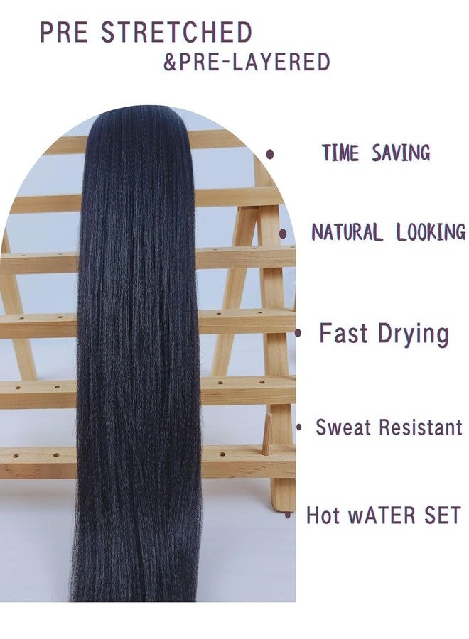 Leticia Kids Braiding Hair Pre stretched 16 inches Black Yaki ez Braid Braiding Hair for Kids Knotless Braids - Image 5