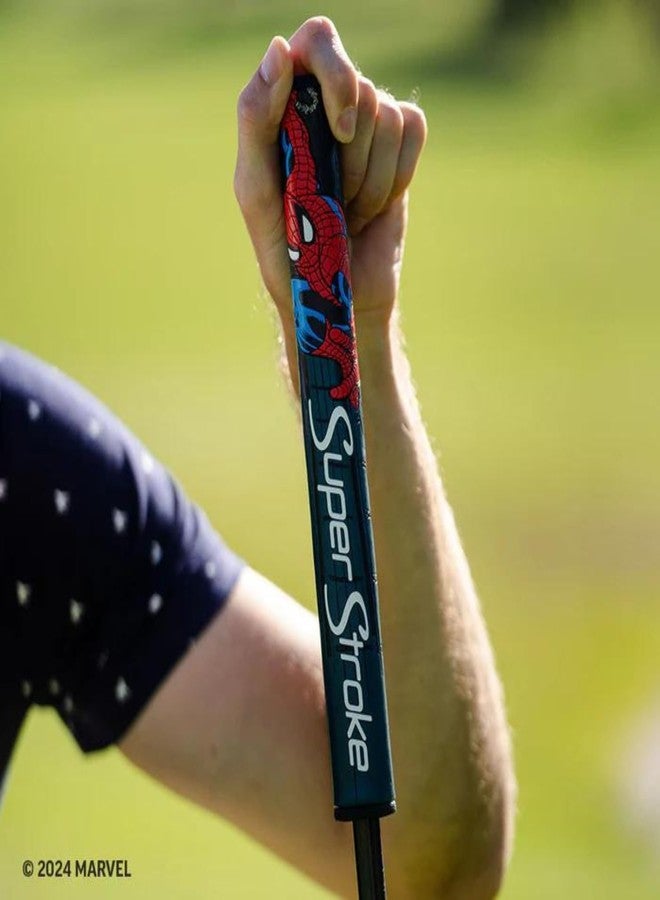 سوبر ستروك مقبض مضرب الجولف Super Stroke Traxion Tour، مارفل سبايدرمان (قياسي) | يُحسّن الاستجابة والتماسك | يقلل من التناقص التدريجي لتقليل ضغط القبضة | طبقة خارجية من البولي يوريثان - Image 3