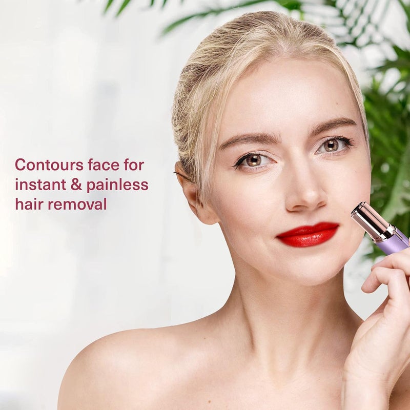 VISOFO Flawless Facial Hair Removal for Women - Electric Razor Device, Small Dermaplaning Remover Tools Finishing Epilator Trimmer Face Dermaplane Shavers Beauty Gadgets Accessories by VISOFO (Amethyst) - Image 3