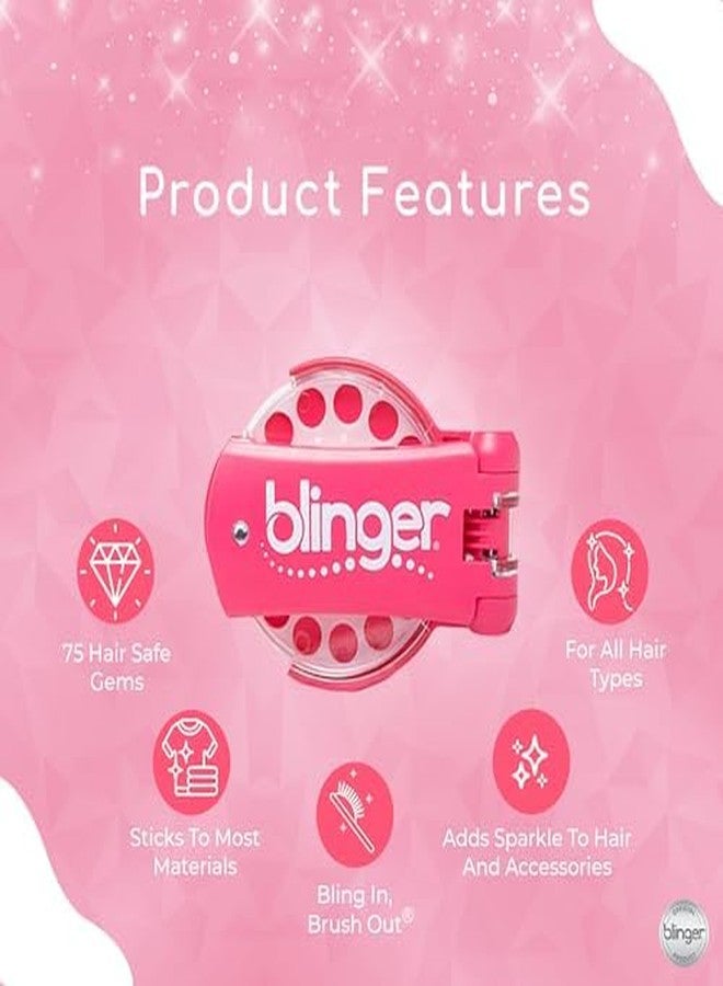 blinger® Bundle! Diamond Collection Starter Set + Sparkle Collection Refill Pack - Monarch | Gem Stamper & 150 Rhinestones | Instantly Add Sparkle to Your Hair | Simply Load, Click, Bling - Image 3