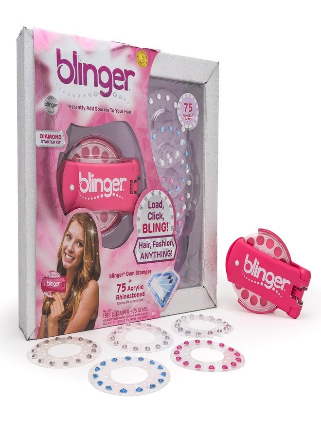 blinger® Bundle! Diamond Collection Starter Set + Sparkle Collection Refill Pack - Monarch | Gem Stamper & 150 Rhinestones | Instantly Add Sparkle to Your Hair | Simply Load, Click, Bling - Image 2