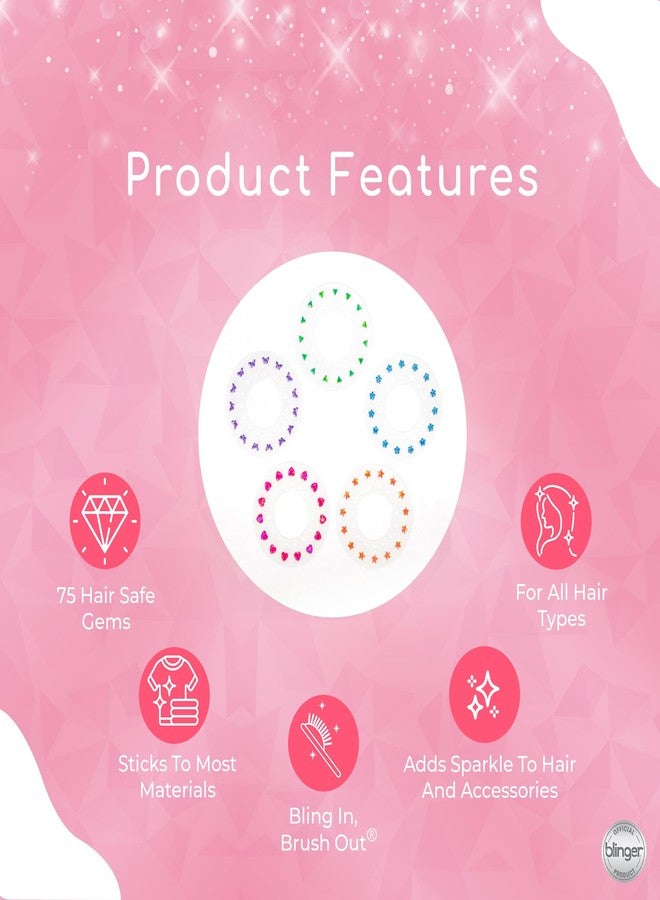 blinger® Bundle! Diamond Collection Starter Set + Sparkle Collection Refill Pack - Monarch | Gem Stamper & 150 Rhinestones | Instantly Add Sparkle to Your Hair | Simply Load, Click, Bling - Image 5
