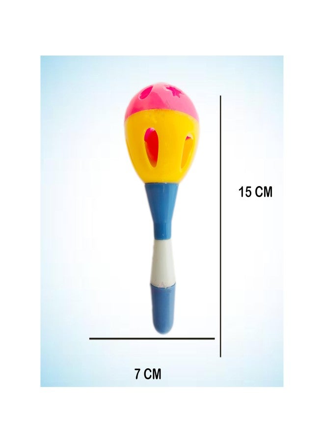 ROSEFAIR Plastic Colorful Grab Rattles Toys for New Born Baby & Infants, Early Age Toys for Kids, Infant Toys, Newborn Baby Gift Toys (Yellow) - Image 5