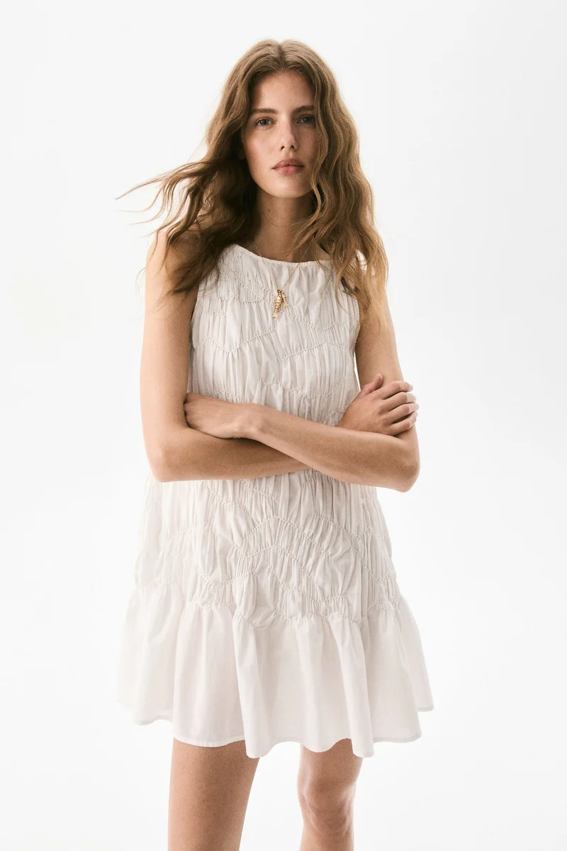 اتش اند ام فستان قطني ناعم