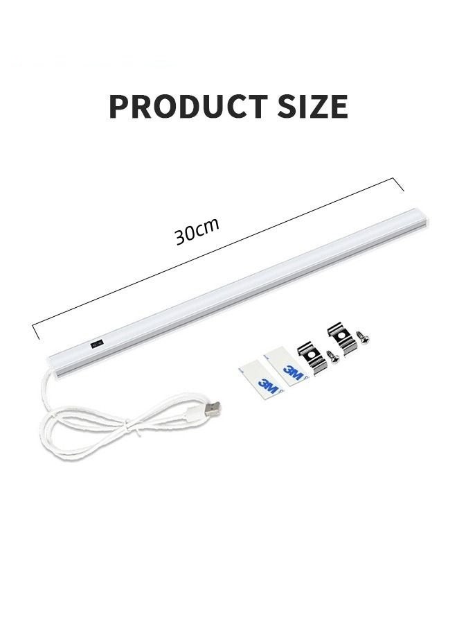 MIXDE Under Desk Light Bar Hand Wave Activated Super Bright Aluminum Strip Light (30cm) - Image 2