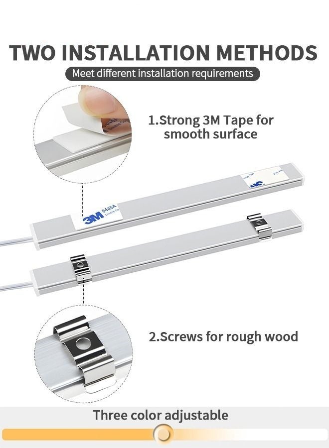 MIXDE Under Desk Light Bar Hand Wave Activated Super Bright Aluminum Strip Light (30cm) - Image 4