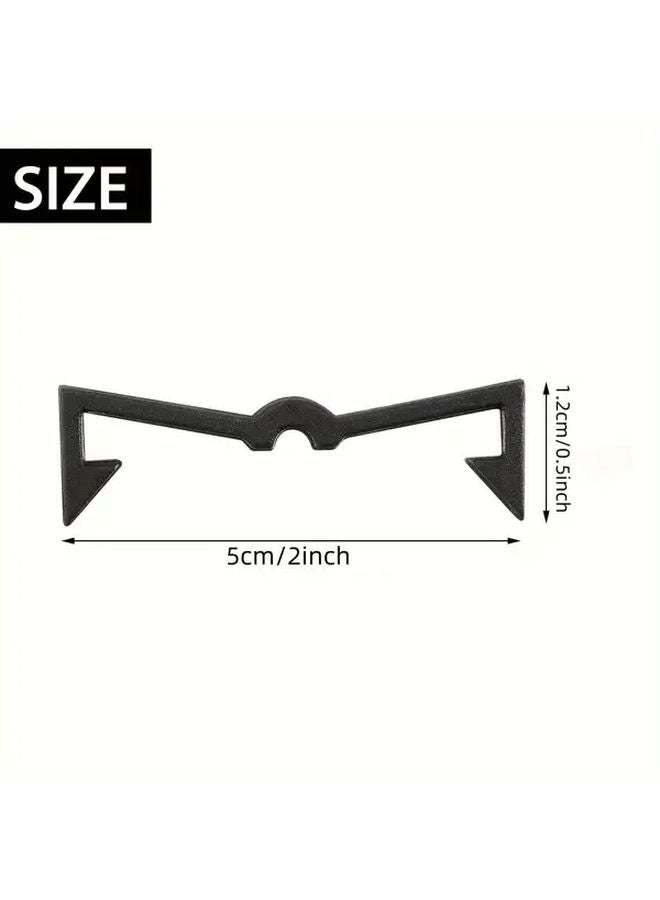 200pcs Black Pegless Hook Locks Plastic Pegboard Holders Wall Mounted Garage Storage Organizers - Image 4