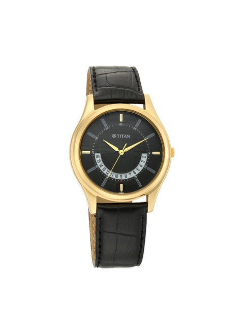 Lagan collection Analog Black Dial Men's Watch 1713YL01/NN1713YL01