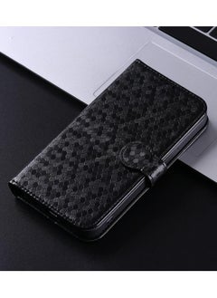 HuHa Nothing Phone 3a Pro Honeycomb Dot Texture Leather Phone Case(Black)  - Image 1