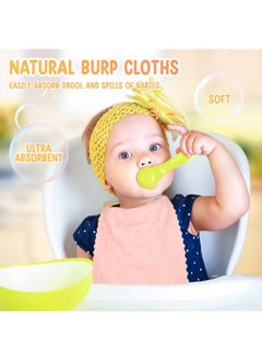 HOMEXCEL HOMEXCEL Burp Cloths for Baby 8 Pack-Extra Absorbent Soft Coral Fleece Burping Cloths for Newborn Girl Boy-20 x 10 Inch Large Baby Washcloths Gentle on Baby Sensitive Skin  - Image 5