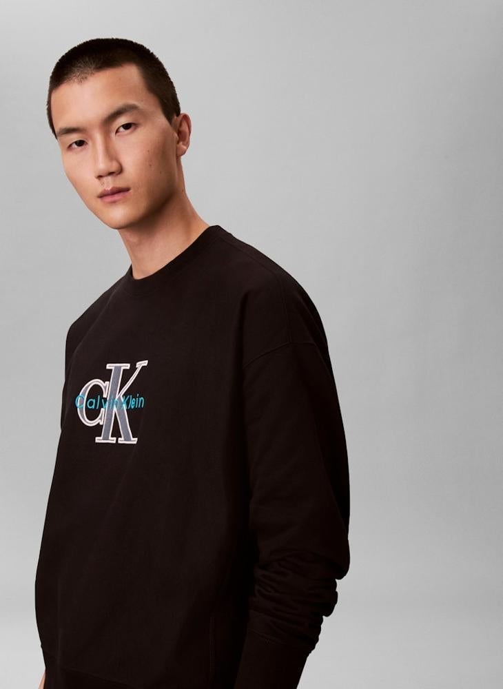 Calvin Klein Jeans Monologo Crew Neck Sweatshirt - Image 1