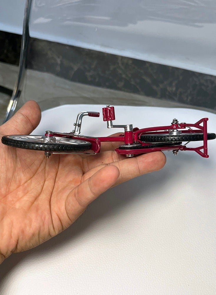 1:10 Mini Retro Alloy Bicycle Model Diecast Finger Metal Bike Simulation and Ornaments Gifts Toy - Image 4