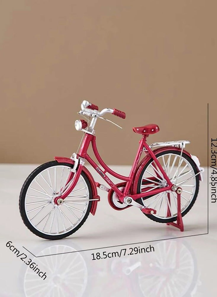 1:10 Mini Retro Alloy Bicycle Model Diecast Finger Metal Bike Simulation and Ornaments Gifts Toy - Image 3