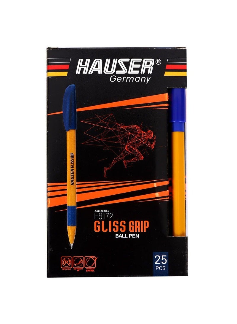 هاوزر جيرماني قلم حبر جاف Gliss Grip أزرق 25 - Image 2