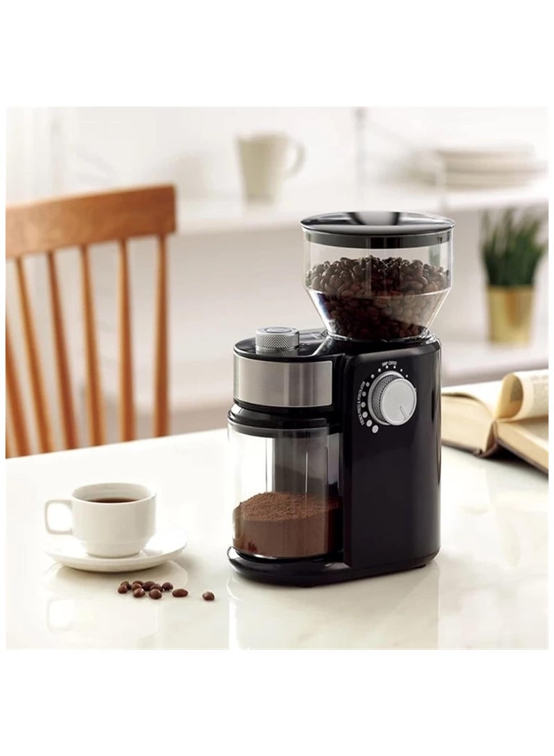Coffee Grinder Coffee Grinding Machine Electric Coffee Grinder Machine Levels Adjustable Thickness Burr Grinders Flat Wheel Flour Mill - Image 2