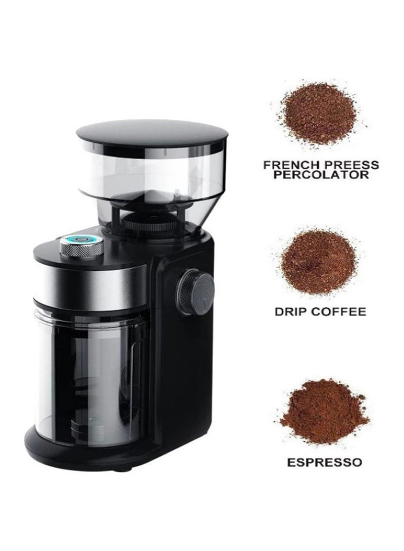 Coffee Grinder Coffee Grinding Machine Electric Coffee Grinder Machine Levels Adjustable Thickness Burr Grinders Flat Wheel Flour Mill - Image 5