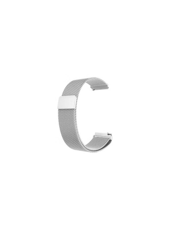 CATANES (for Huawei GT4 22mm) Milanese Strap, Adjustable Stainless Steel Band Men and Women Mesh Loop Magnetic Clasp Replacement Band Silver - Image 1