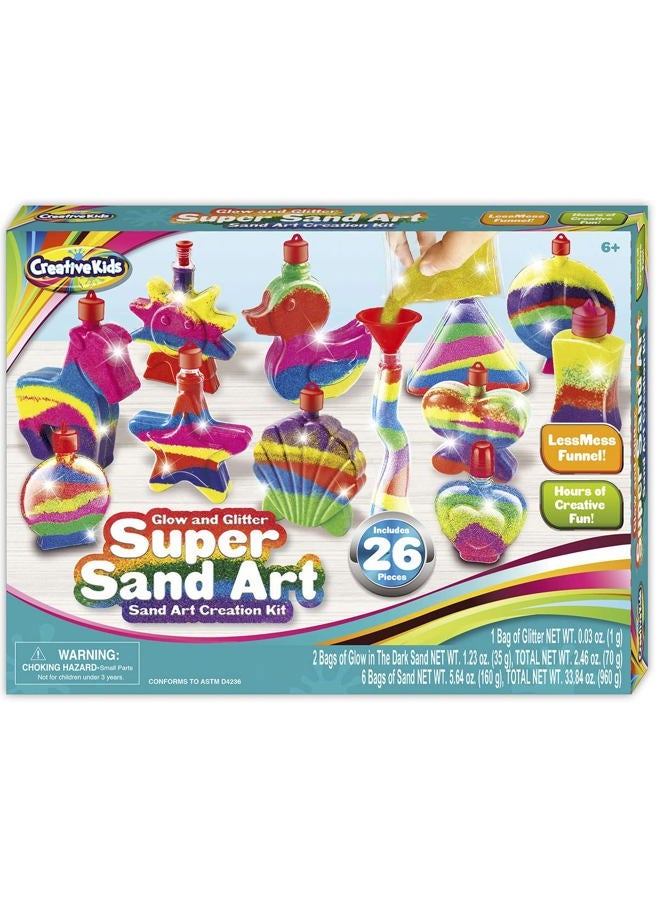 Creative Kids Glow in the Dark Super Glitter Sand Art Kit