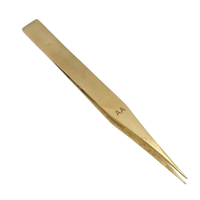 SE Antimagnetic Brass Tweezers Watchmakers Precision Repair Tool #AA - AA-BRASS - Image 1