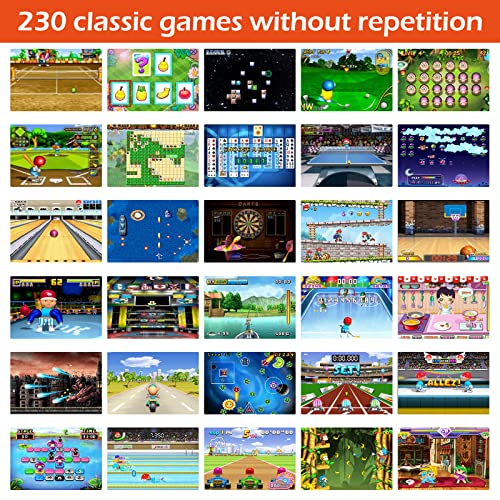 TaddToy 16 Bit Handheld Game for Kids Adults, 3.0'' Large Screen Preloaded 230 HD Classic Retro Video Games with USB Rechargeable Battery & 3 Game Cartridges for Birthday Gift for Kids 4-12 (Black) - Image 3