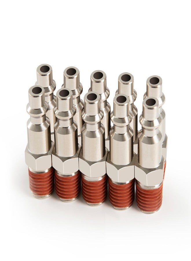 ChillWaves Industrial Air Plug, 1/4" Body Size, 3/8" NPT Male Pneumatic Plugs, Air Compressor Accessories Fittings(5-PACK) - Image 1