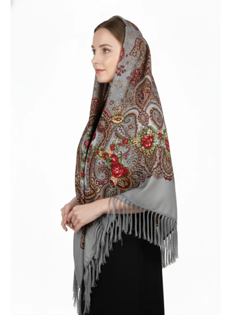 D'Daniela Vera Women's Eastern European Cotton Tassel Shawl
