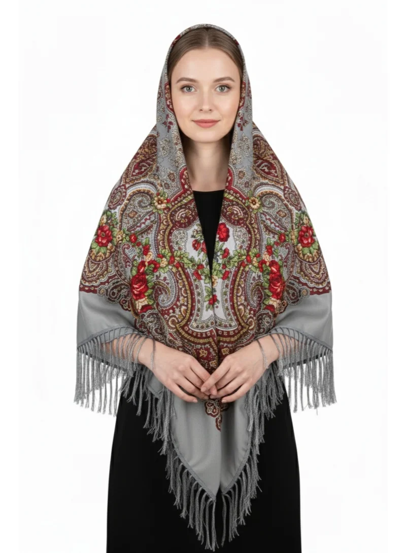D'Daniela Vera Women's Eastern European Cotton Tassel Shawl