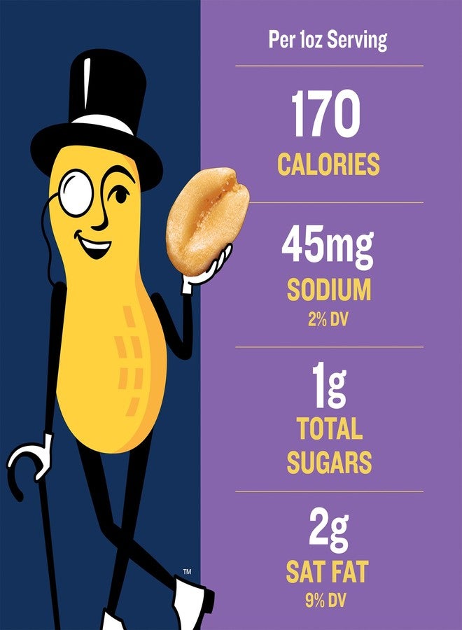 PLANTERS Lightly Salted Mix Nuts, Party Snacks, Plant-Based Protein, 15 Oz Canister - Image 2