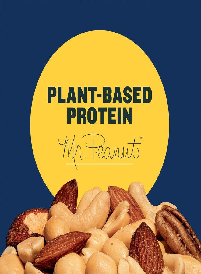 PLANTERS Lightly Salted Mix Nuts, Party Snacks, Plant-Based Protein, 15 Oz Canister - Image 4