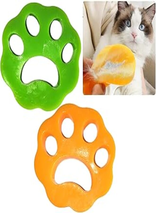 Pet Hair Remover for Laundry,2 Pack Silicone Washing Machine Hair Catcher Pet Reusable Fur Remover for Clothes Bedding