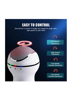 DIGI CORE Electric Scalp Massager Cordless Head Massager Scalp Stress Relax For Stimulating Hair Growth Deep Clean  Blood Circulation And Stress Release Massager With Four Replacement Massage Heads  - Image 3