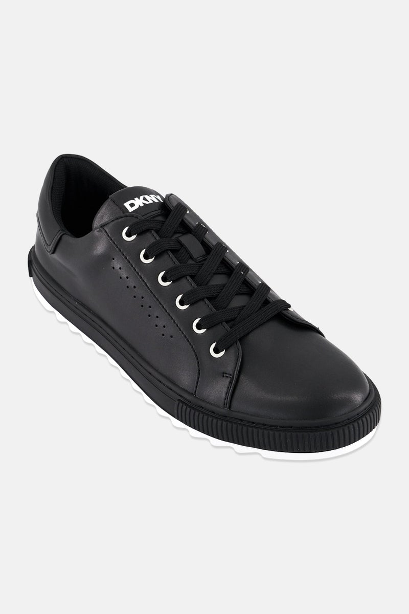 DKNY Men Medium Lace Up Casual Shoes, Black - Image 1
