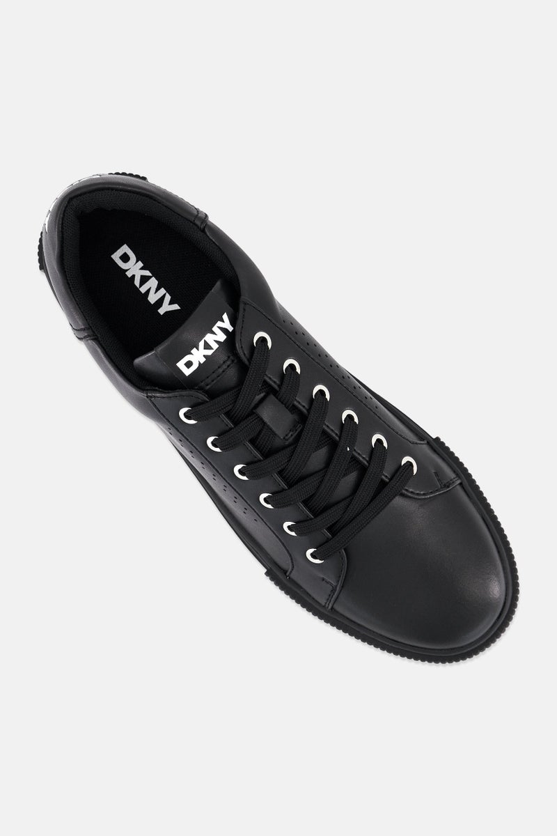 DKNY Men Medium Lace Up Casual Shoes, Black - Image 3