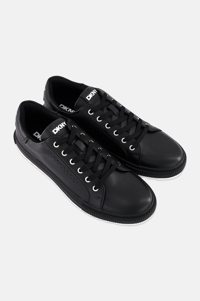 DKNY Men Medium Lace Up Casual Shoes, Black - Image 4