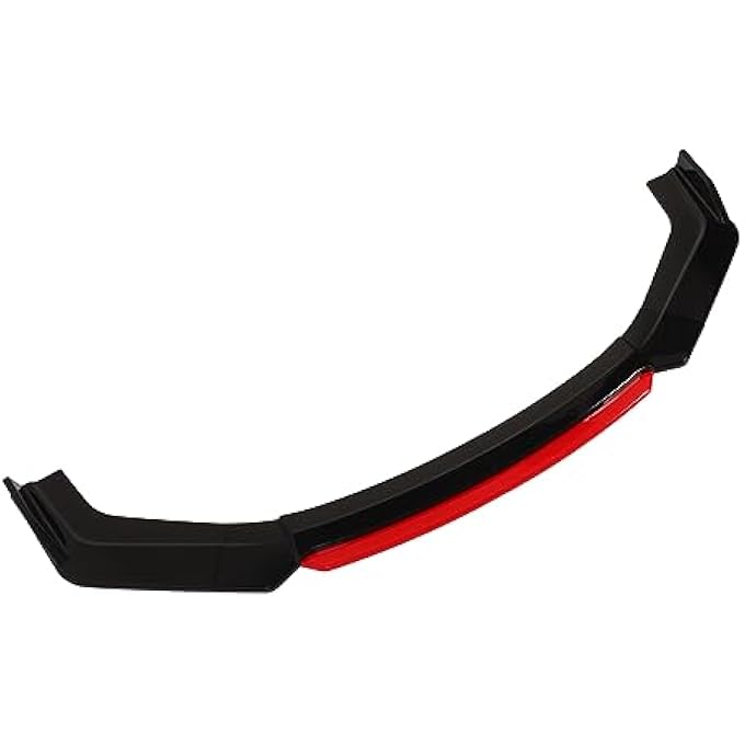 PenRux Front Bumper Lip Separator, Sporty Glossy Black Front Bumper Splitter Durable 6PCS Improved Stability for Accord - Image 1