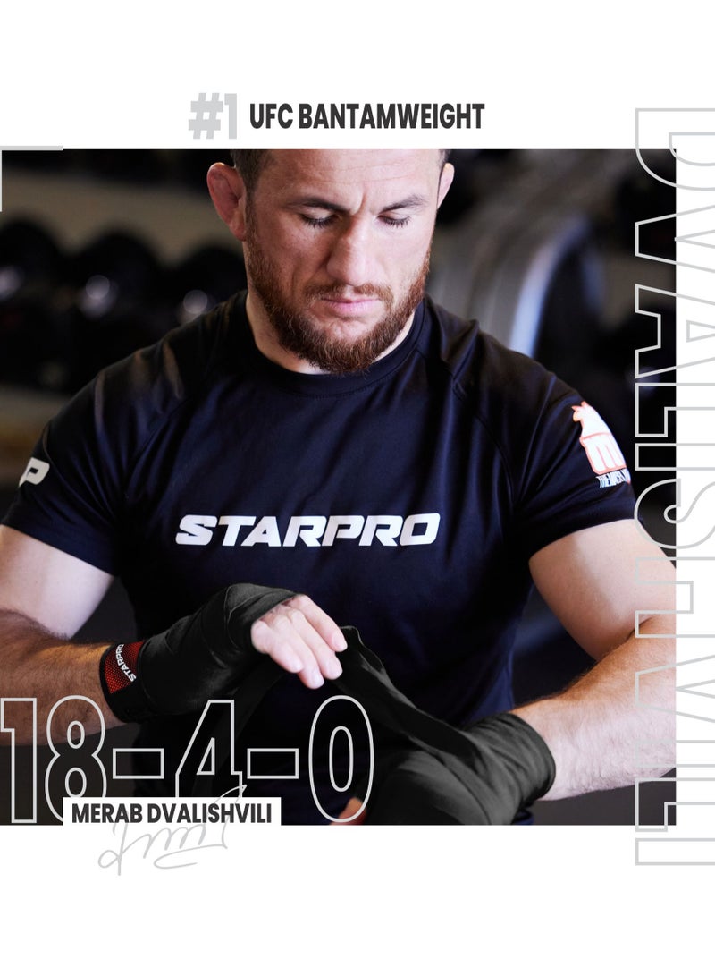 Starpro Boxing Hand Wraps - Carbon Woven Cotton Bandages - 2.55M 3.5M 4.5M - Boxing Wraps For Men Women Kids For Training Sparring Fitness & Martial Arts  - Image 4