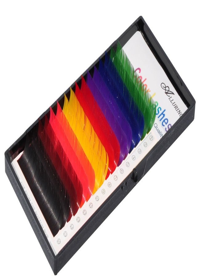 iLash Store Eyelash Extension Rainbow Colored Mink C Curl .20 X 12mm Lashes - Image 1